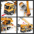 BLUEYAK 3 4 5 6 7 Set 29IN Kids Toys for Years Old Boys, Die-cast Construction Toys w/Lights & Sounds, Crane Arm Alloy