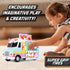 12 16 3+ Maxx Action Ice Cream Food Truck, Lights and Sound, Includes Pieces with Miniature Food, Imaginative Food Play