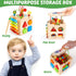 8-in-1 1 2 12-18 1st Batlofty Wooden Activity Cube, Montessori Toys for Year Old Girl Boy Toddler| Sensory Educational
