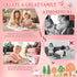 Aurasys Toddler Busy Board Montessori Toys for Girl Birthday Gift,Educational Learning Sensory Busy Book, Airplane Car