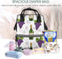 Qewfoju Backpack Backpack Wine Bottles And Grapes Print Diaper Bag Large Capacity Diaper Baby Changing Bags