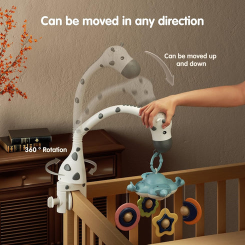 Mobile,3 1 0 3 6 9 TUMAMA Baby Crib in Crib Toys with Remote Control,Projection Night Light, Music and White Noise