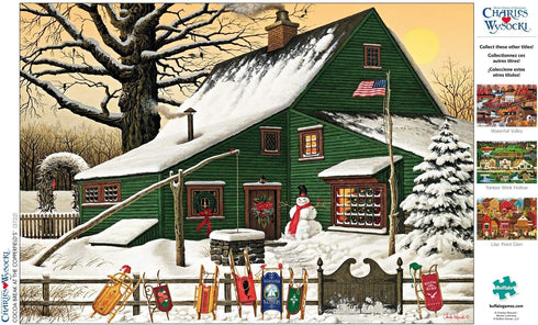Buffalo Games Charles Wysocki Cocoa Break at the Copperfields - 500 Piece Jigsaw Puzzle for Adults, Finished Size 21.25
