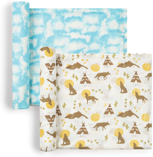 2-Pack 47 47 Tiny Twinkle Kaffle Swaddle Blanket - Soft and Silky Baby Blanket to Wrap and Swaddle Newborns, Sized x