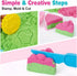 3 4 5 6 Carolart Sensory Bin,Ice Cream and Cakes Sensory Kit,Kids Play Sand Kit,Sandbox with Sensory Sand Girls
