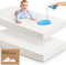 2-Pack Waterproof Crib Mattress Protector Cover Fitted - Quiet Baby Crib Mattress