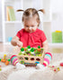 3 4 5 Coogam Montessori Fine Motor Toys for Baby Toddler, Wooden Shape Sorter Carrot Harvest Game for Easter Basket