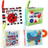 0-3-6-12-18 6 12 1-2 Girls,8 Baby Books Toys Gifts, Touch and Feel Cloth Crinkle Books for Babies,Infant Toddler Baby
