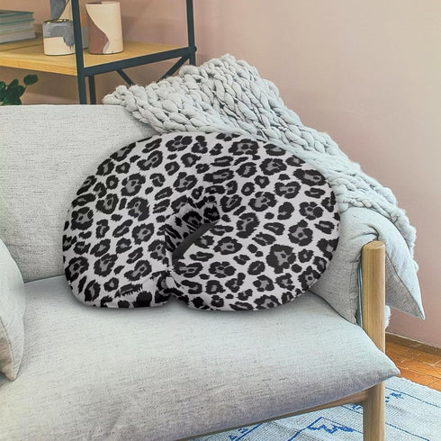 Suhoaziia Grey Leopard Print Newborn Nursing Pillow Case with Hidden Zipper Washable Skin-Friendly Bottle