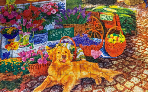 MasterPieces 750 Piece Jigsaw Puzzle - Sale On The Square, 18"x24" for Adults and Family