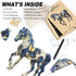300pcs 15'' 15.6'' Horse Wooden Puzzles for Adults, Horse Wooden Jigsaw Puzzles for Adults, Unique Shaped Jigsaw
