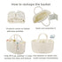 Large Baby Diaper Caddy Organizer for Girl Boy Rope Nursery Storage Bin Basket Portable Holder Tote Bag for Changing