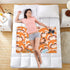 siphylline 52" 34" Cartoon Cute Fox Orange Extra Large Resuable Baby Bed Pad Highly Absorbent Potty Training Pads