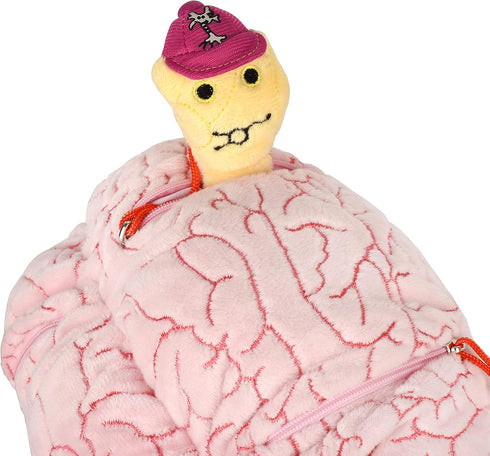 GIANTmicrobes Deluxe 9.5" Brain Plush Toy, Gifts for Neurologist, Brain Surgery Recovery, Neuroscience Gifts