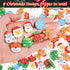 FOIMAS 192pcs Christmas Erasers Bulk for Kids, Large Xmas Pencil Erasers Santa Snowflake Tree Stocking Stuffer Gift