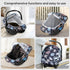 2-in-1 Summer Baby Car Seat Cover, Breathable Carseat Shade Protection & Mosquito Net, Dustproof Privacy Lightweight