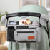 WUUTER Stroller Organizer with Cup Holder Detachable Wristlet Large Capacity Baby Stroller Bag for Mom, Fits Uppababy