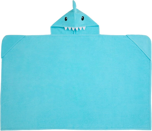Set 2 Pack Saint Eve Kids Hooded Bath Towel - Super Soft and Absorbent Fun Shark Towels - Beach, Bath & Pool Covers