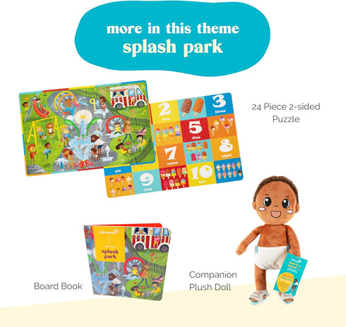 Little Likes Kids - Splash Park Jumbo Puzzle, 48 Pieces, Beginner Jigsaw Floor Puzzle for Preschoolers Age 4-8