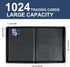 16 1000+ Album, GEAoffice Pockets Card Binder for Cards, Premium Sturdy Card Holder PU Cover Collection Binder for MTG