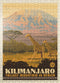MyPuzzle Kilimanjaro: Vintage Poster - Premium 500 Piece Jigsaw Puzzle for Adults, Tallest Mountain in Africa