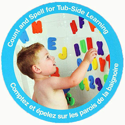36 BAIVYLE Baby Bath Toys Foam Fun Alphabet Letters and Numbers-Floating Toy PCS ABC for Bathtub Educational Kids Boys