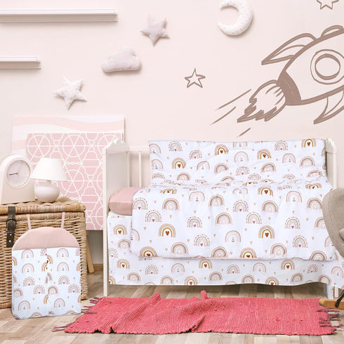4 Set, Set Rtteri Pieces Baby Crib Bedding Nursery Bedding Standard Size Soft Baby Bedding Including Crib Skirt