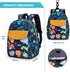 willikiva 2d Backpack Backpacks Backpack Cute Zoo Little Kid for Girls and Boys Toddler Waterproof Preschool Safety