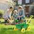 Set 7pcs Wheelbarrow Set 2 3+Years Duckura Kids Gardening Tools - Outdoor Toy for Kids with Shovel, Rake, Leaf Rake