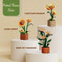 Set 320 Set Bird of Paradise Flowers Building Blocks Ideal for Teens and Adults PCS, Creative DIY Flower Bouquet Home