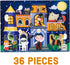 Mudpuppy Spooky House – 36 Piece Jigsaw Puzzle Featuring an Adorable Haunted House with Spooky Friends