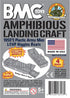 BMC Classic Marx Landing Craft - 4pc Gray Plastic Army Men Boat Vehicles