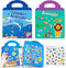 Reusable Sticker Books for Kids, 2 Sets Travel Removable Toddler Sticker Books for 3-5 Year Olds, Educational Learning