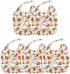 IHCVHQX 1 Pack Baby Feeding Bibs for Boys Girls Pizza Slices Mushrooms Button Newborn Infant Bibs Teething Bib