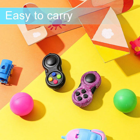 2 Pieces Fidget Pad Sensory Fidgets, Handheld Game Pad for ADHD ADD Autism Anxiety Stress Relief