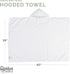 100% Parker Baby Co. Premium Soft Ring Spun Cotton Hooded Toddler and Kid Bath Towel Plush Towel with Hood for Newborns