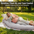 EasTeebw Tummy Inflatable Nest Pregnancy Pillow with Belly Hole, Belly Mattress for Pregnancy Pillow Stomach