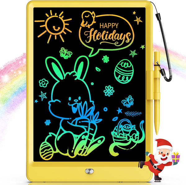 Bravokids LCD Writing Tablet for 3-8 Year Old Girls and Boys, 10 Inch Electronic Doodle Board, Educational Gift