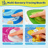 Multi-Sensory Mindful Maze Boards, Textured Sensory Calming Toys for Kid, Finger Path Breathing Board, Calming Corner Items Social Emotional Learning, Mindful Sensory Cardboard Box for Kid 3+