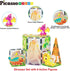 PicassoTiles Magnet Tile Building Blocks Dinosaur World Themed Playset, 8 Animal Character Action Figures for Kids 3+