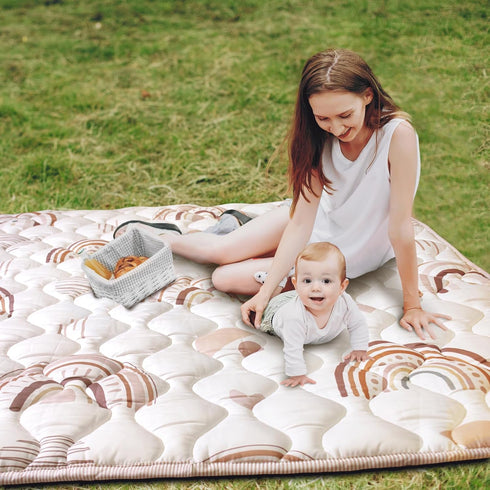 50x50 Baby Play Mat, Playpen Mat with Super Soft Touch, Activity Mat with Upgraded Anti-Slip Bottom, Machine Washable