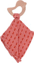 Sterntaler Soft Coral Baby Safety Blanket with Teether