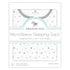Amazing Baby Microfleece Sleeping Sack, Sterling Playful Dots, Large 12-18 Month, 2-Way Zipper, Wearable Blanket
