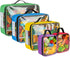 Toy Storage Bags for Lego Bricks, 5 Pcs Travel Organizers for Kids Building Blocks, Toy Car, Puzzles with Mesh Pocket