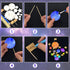 100 Pieces Solar System Model Foam Ball Kit, Includes Polystyrene Balls, Toothpick Flags, and Brushes