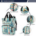 YANENDIE Backpack, Backpack Backpack Colorful Surfboards Diaper Bag Unisex Travel Baby Diaper Bags with Stroller Straps
