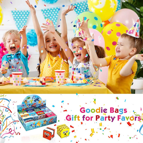 ,12PCS SetBuilding Sets Party Favors for Kids Goodie Bags Mini Building Blocks Ocean Animal, Sea Creatures Building