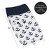 Sailboat Sweet Jojo Designs Navy Blue White Anchors Boy Girl Baby Nursery Changing Pad Cover - Nautical Theme Ocean Sea