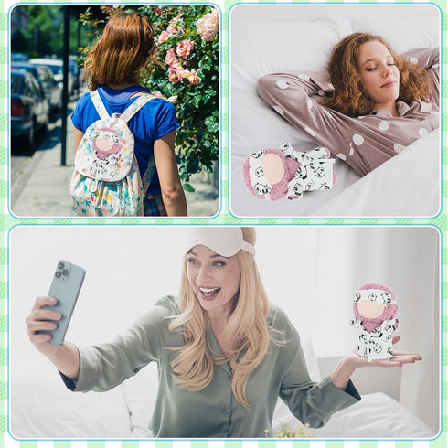 Simgoing 17cm Set 17cm Doll Clothes Pajamas with Eye Mask Good Night Bathrobe, Bathrobe Belt Outfit Gifts Fits Most