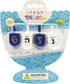 The Dreidel Company Bulk Wooden Hanukkah Dreidels, Solid Blue & White, Hand Painted with English Transliteration